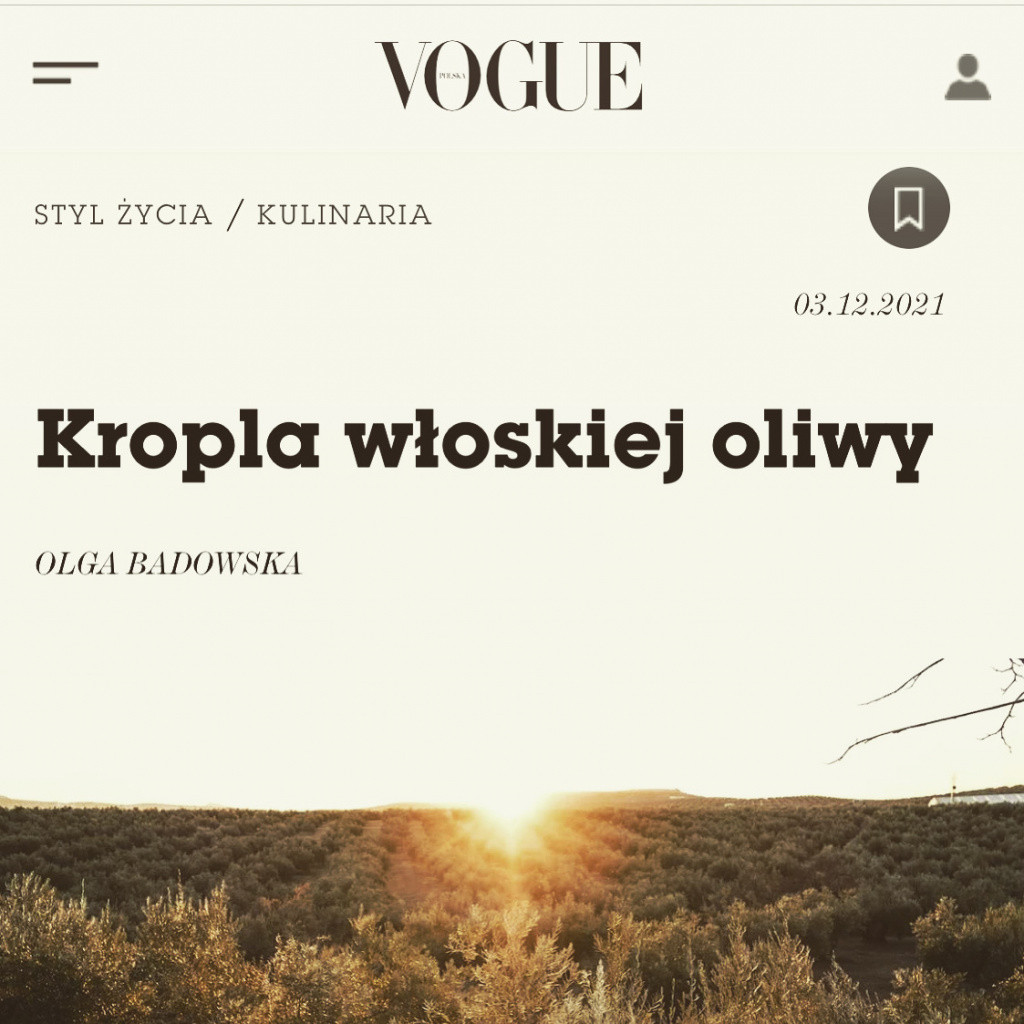 Włoskie oliwne opowieści dla Vogue.pl